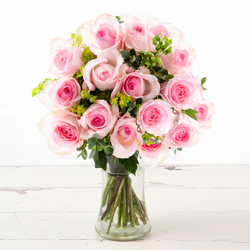 12-24 Luxury Pink Roses Bouquet - Next Day Flower Delivery UK - Appleyard London