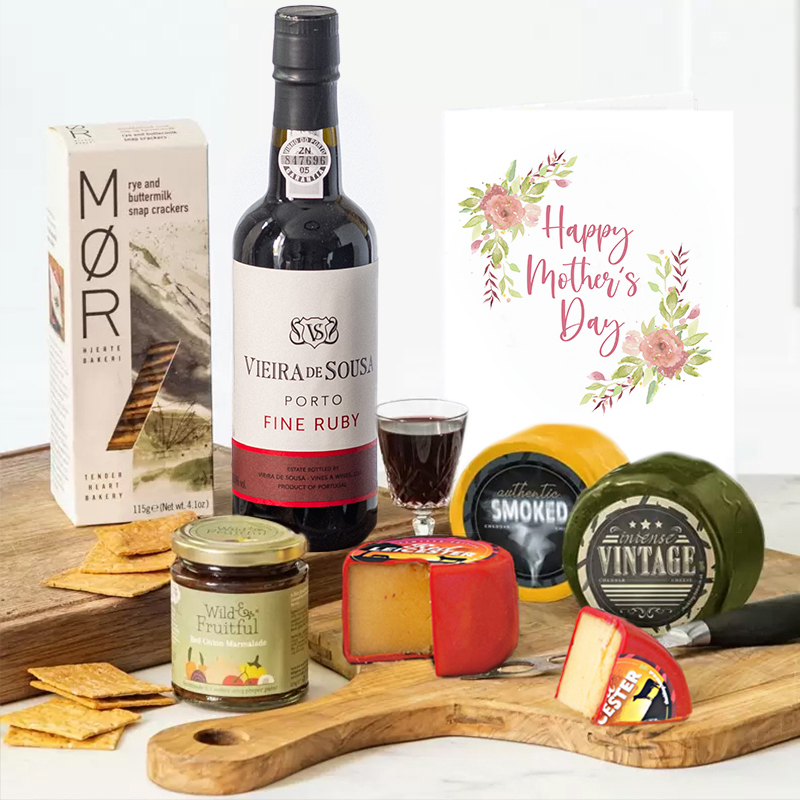 Mum’s Indulgent Cheese & Port Hamper | Mother's Day Hampers Delivered by Appleyard London