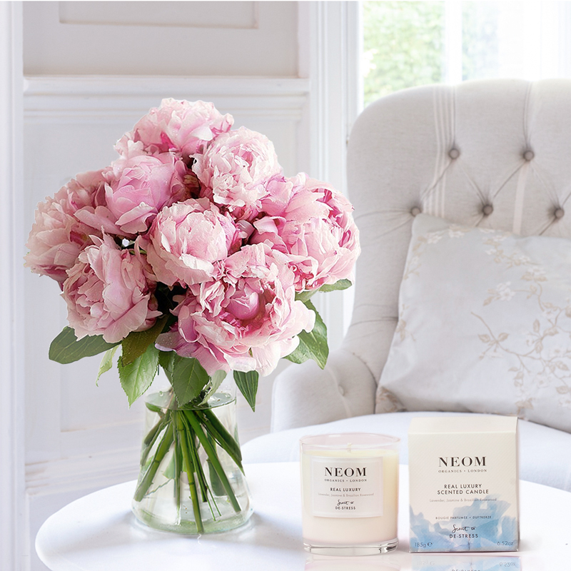 British Pink Peony & NEOM Candle