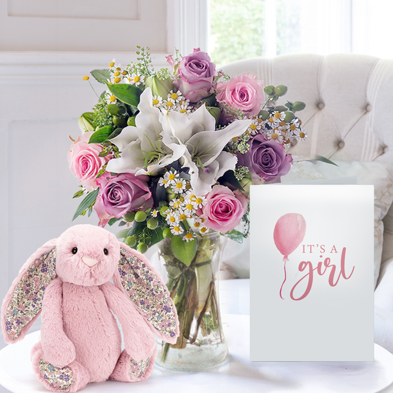 Chantilly, Jellycat® Blossom Bunny & Card image
