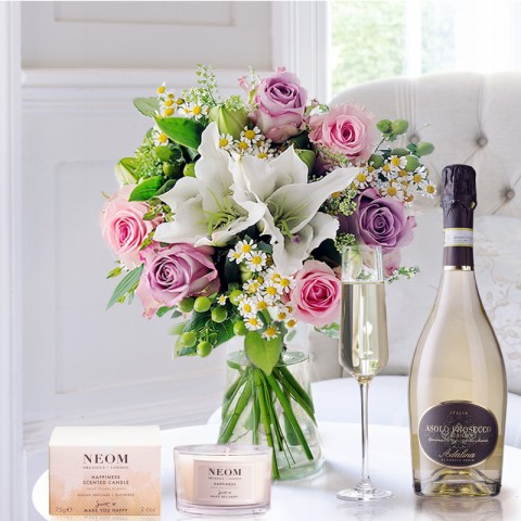 Chantilly, NEOM Candle & Prosecco