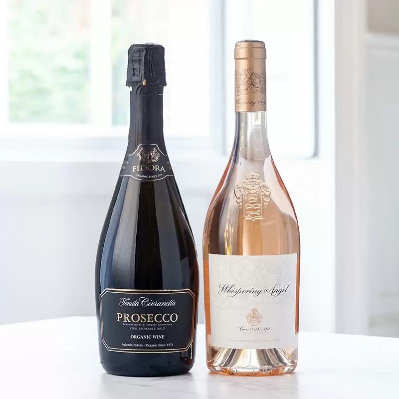 Whispering Angel and Fidora Prosecco Duo