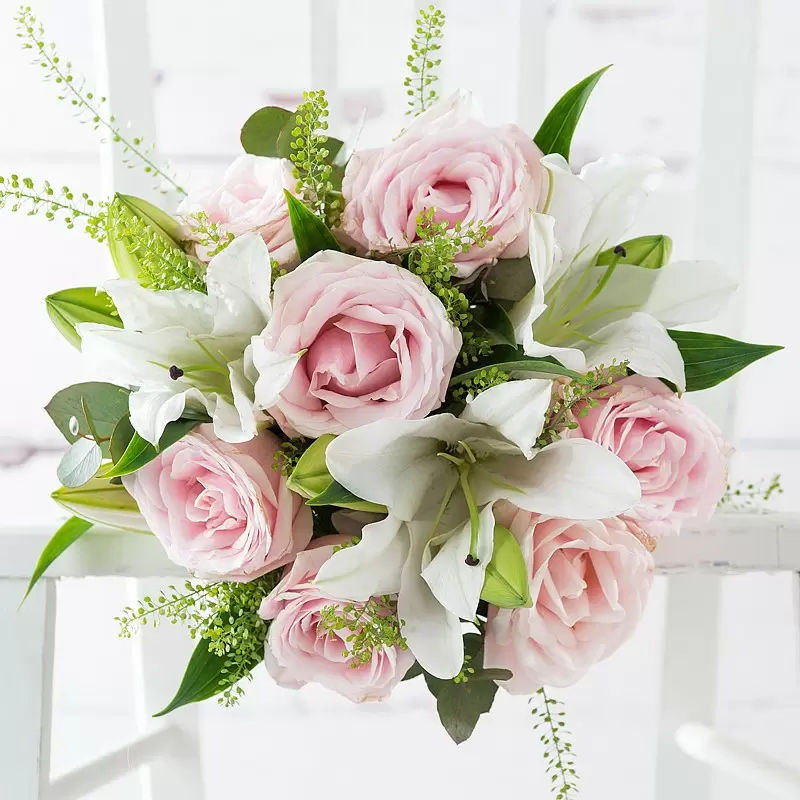 Flowers By Post - Simpy Pink Rose & Lily