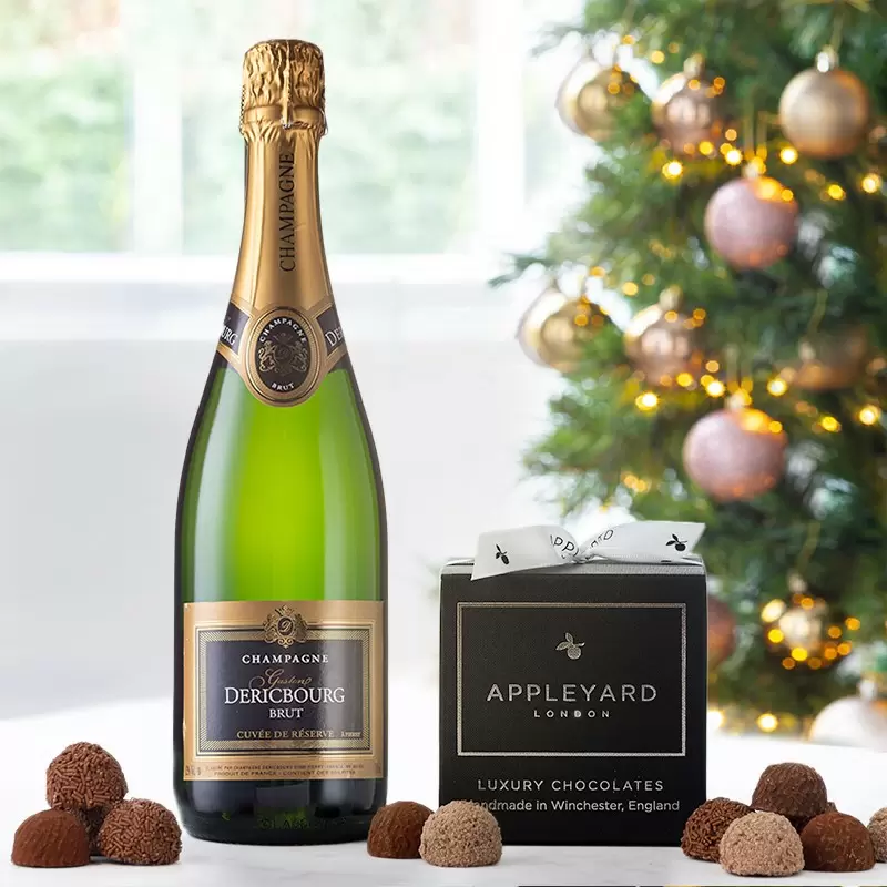 Champagne Dericbourg & 12 Mixed Truffles