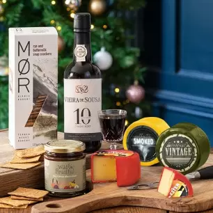 Deluxe Christmas Cheese & Vintage Port