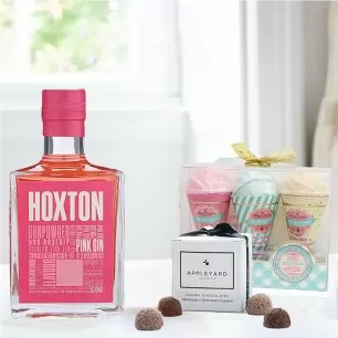 Hoxton Pink Gin, Bath Fizzer & Truffles