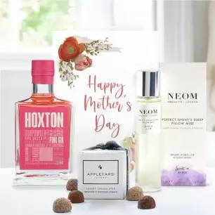 Hoxton Pink Gin, Neom Pillow Mist & Truffles Mother's Day Gift