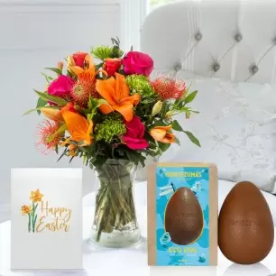 Mardi Gras, Milk Chocolate Easter Egg & Card