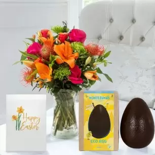 Mardi Gras, Dark Chocolate Easter Egg & Card