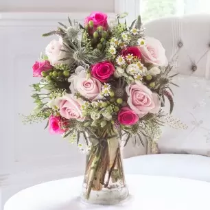Rose Pearl & Vase