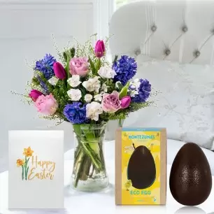 Scented Spring, Dark Chocolate Easter Egg & Card