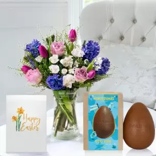 Scented Spring, Milk Chocolate Easter Egg & Card