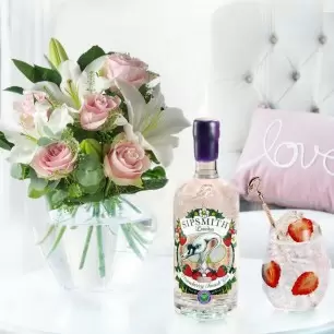 Simply Pink Rose & Lily & Strawberry Smash Gin