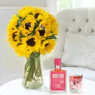 Summer Sunflowers & Hoxton Pink Gin