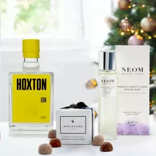 Hoxton Tropical Gin, Neom Pillow Mist & Truffles 