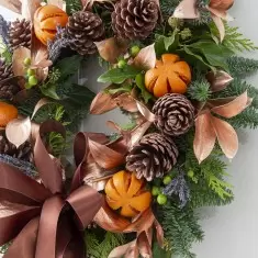 Alluring Amber Wreath (52cm in diameter)