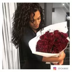 50 Luxury Red Roses & Moët & Chandon