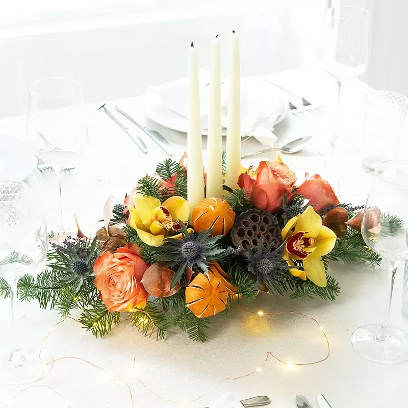 Alluring Amber Table Centre