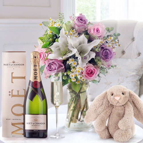 new baby flower arrangements uk