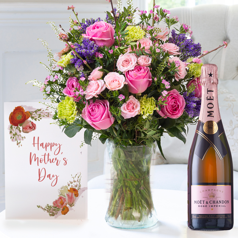 English Garden, Moet Rosé & Mother's Day Card image