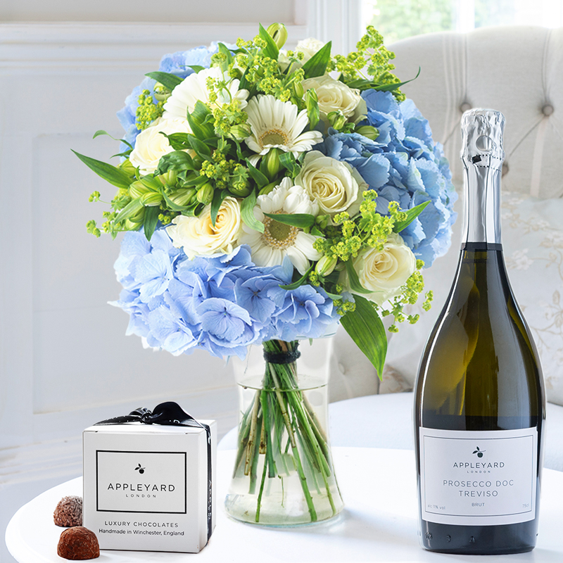 Forget Me Not, Appleyard Prosecco (75cl) & 6 Mixed Truffles image