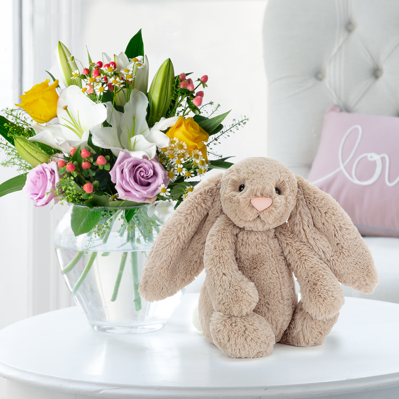 Glaze & Jellycat® Bashful Beige Bunny