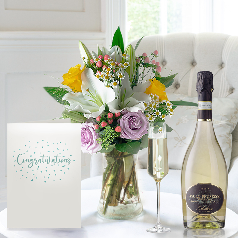 Glaze, Prosecco & Congratulations Card