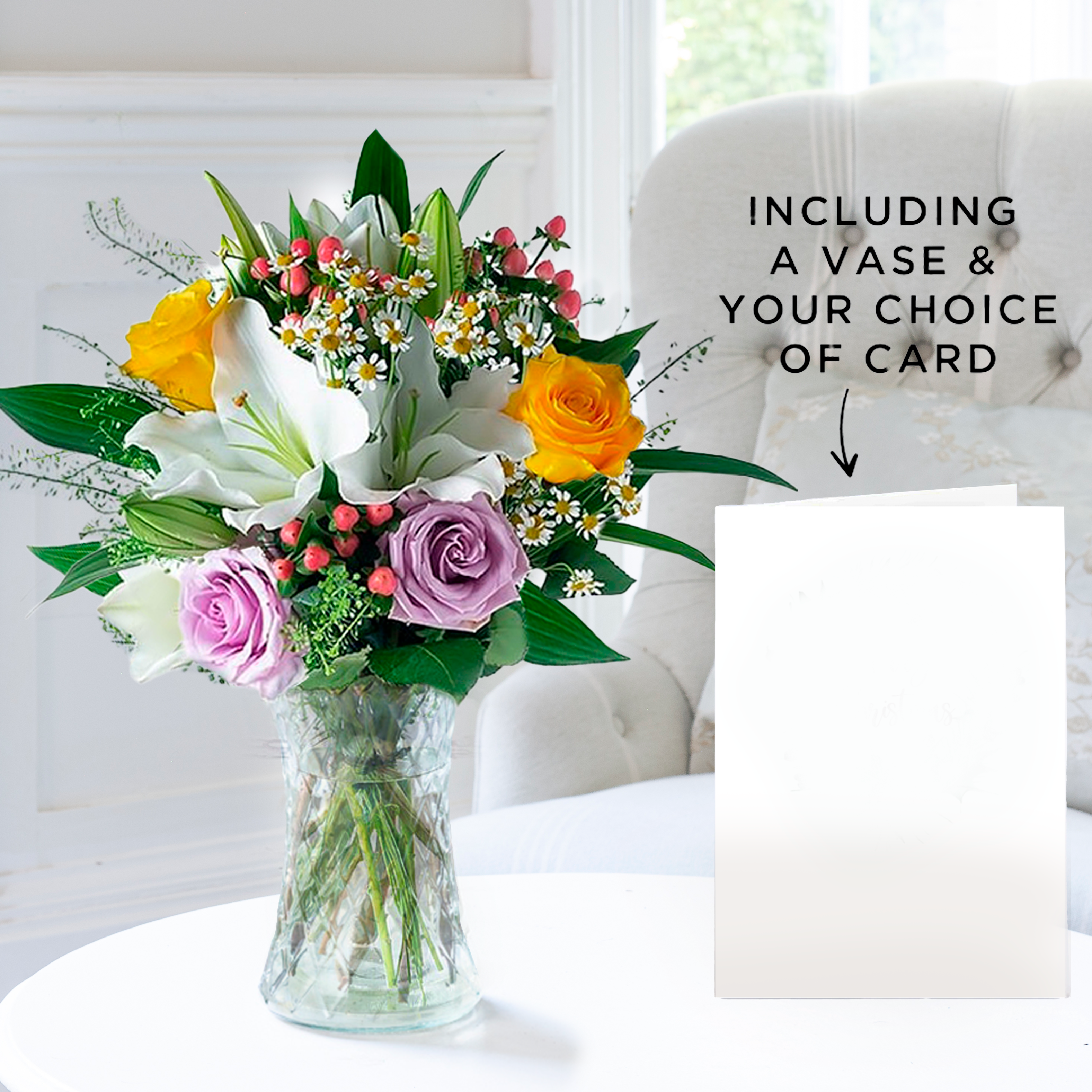 Glaze, Vase & Card | Seasonal Flowers | Flower Delivery UK - Appleyard London