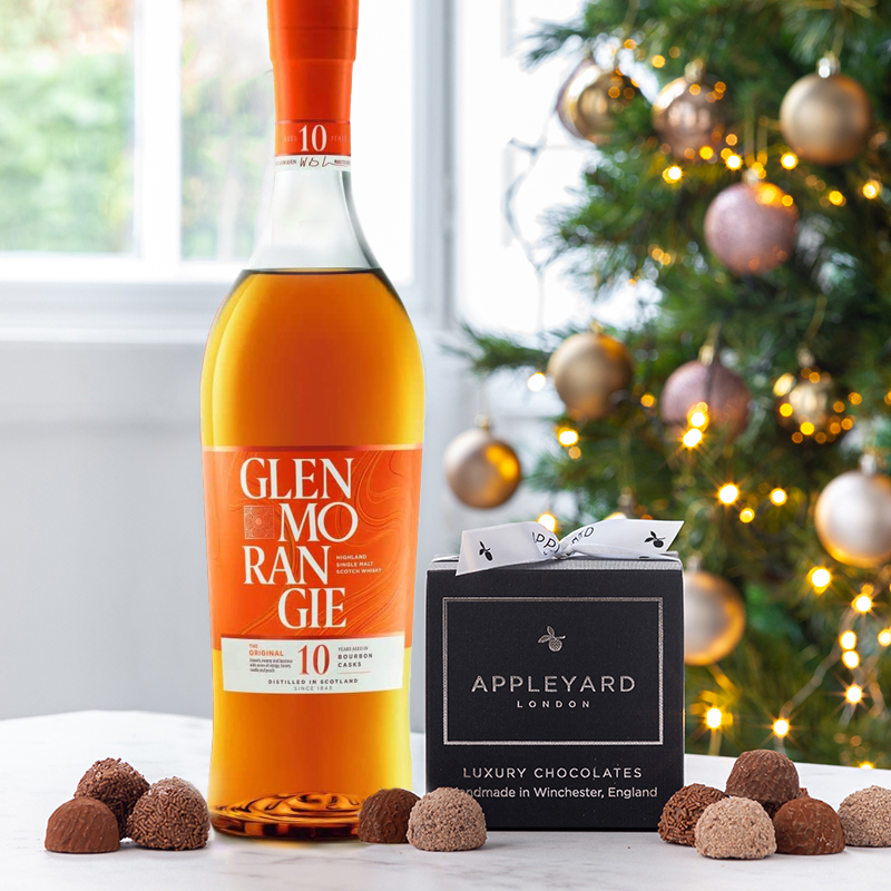 Glenmorangie Original (70cl), 12 Handmade Chocolate Truffles & Occasion Card