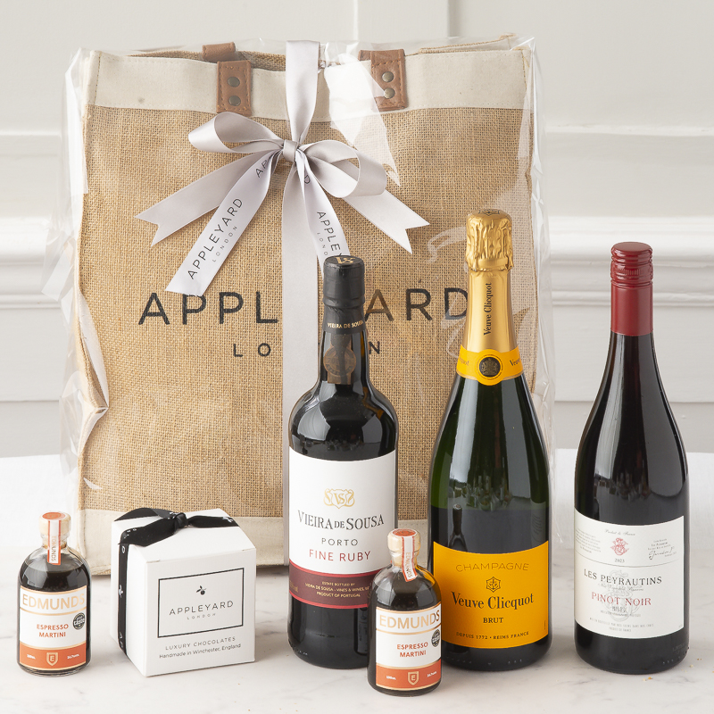 Luxury Booze Collection Hamper - Hamper - Burgundy - Next Day Hamper Gift Delivery UK - Appleyard London