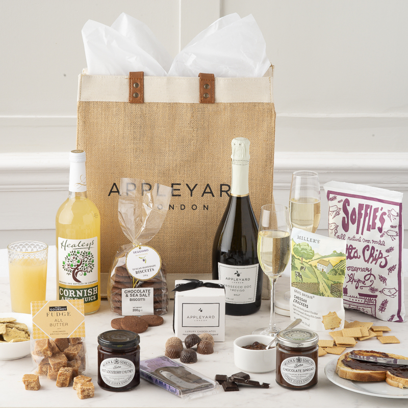 Luxury Indulgence Hamper with Organic Prosecco - Next Day Hamper Gift Delivery UK - Appleyard London