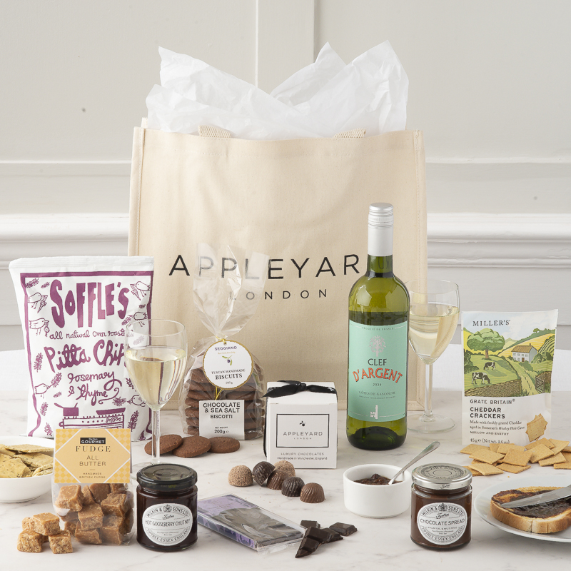 Luxuary indulgence with Sauvignon blanc - Hamper - Next Day Hamper Gift Delivery UK - Appleyard London