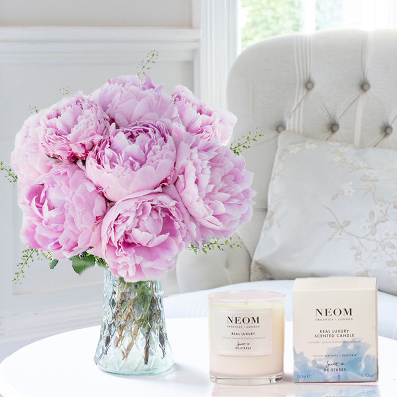 Pink Peonies & NEOM Candle image