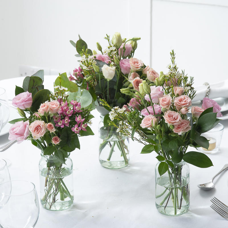 Affection Jars Table Centre - Wedding Flower Bouquet - Wedding Flowers Delivery UK - Appleyard London