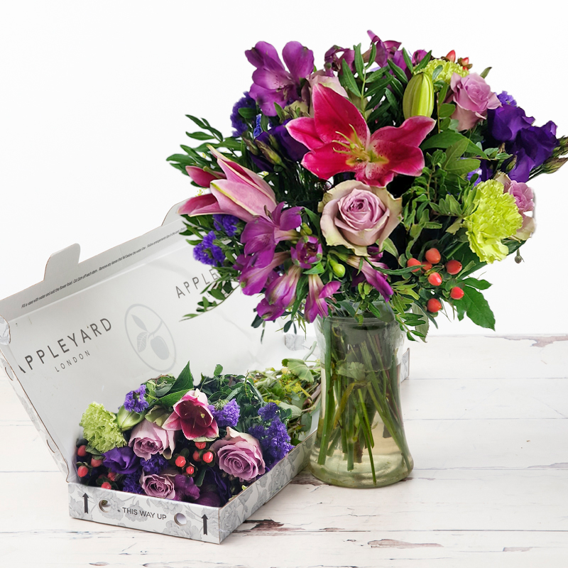 Letterbox Lavender - Roses Flower Bouquet - Letterbox Flowers - Next Day Flower & Gift Delivery UK - Appleyard London