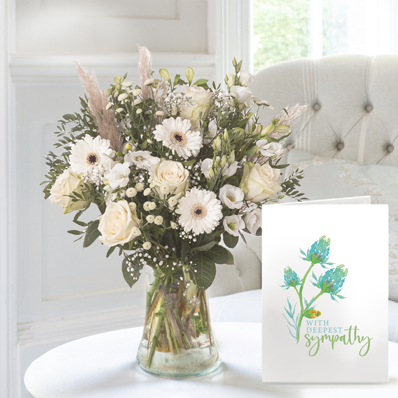 Purity, Vase & Sympathy Card image