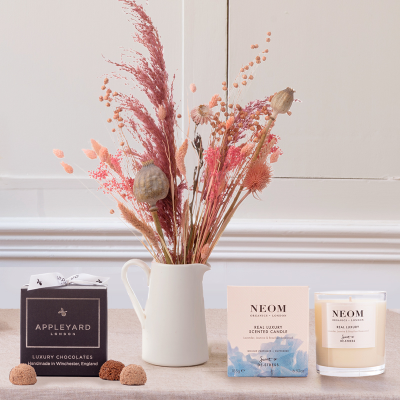 Rose Gold, NEOM Real Luxury Candle & 12 Mixed Truffles image